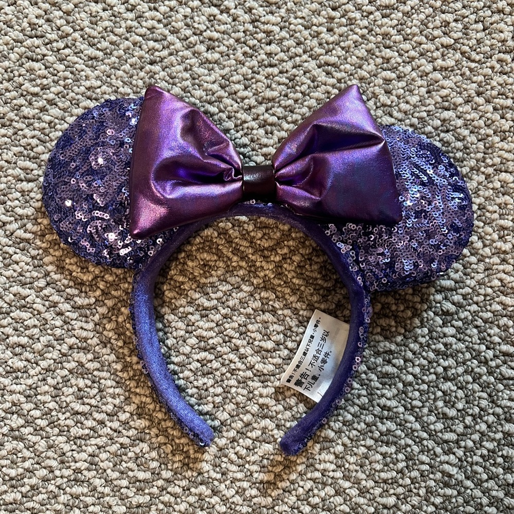 Disney Parks Purple Sequin Minnie Mouse Ears
